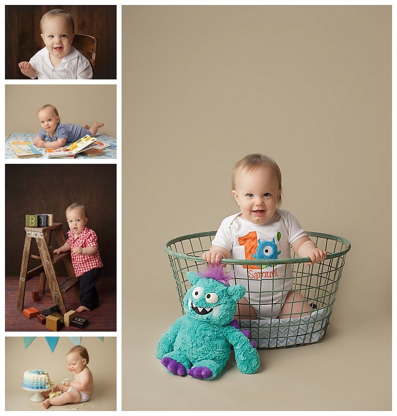 cake smash, birthday pictures, baby portraits